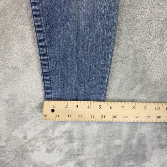 True Religion Jeans Womens 25 Blue Skinny WLH509X78 Distressed Made USA - Picture 8 of 14